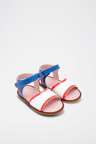 Lakleren Sandalen Bimba Koningsblauw en Wit