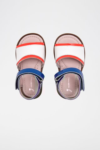 Lakleren Sandalen Bimba Koningsblauw en Wit