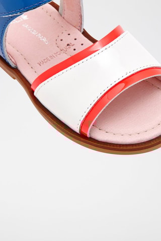 Lakleren Sandalen Bimba Koningsblauw en Wit