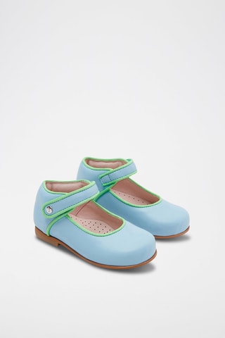 Leren Mary Janes Fanelle  Hemelsblauw