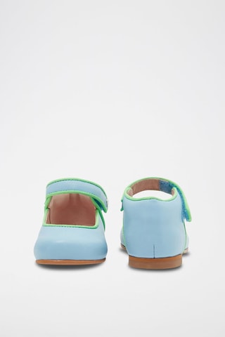 Leren Mary Janes Fanelle  Hemelsblauw