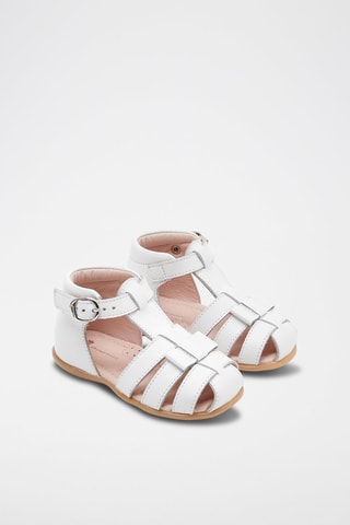 Leren Sandalen Fantine Wit