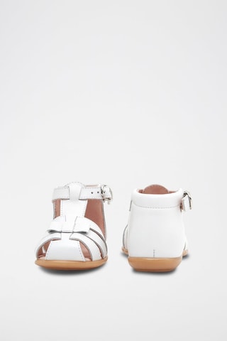 Leren Sandalen Fantine Wit