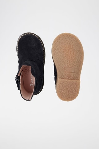 Nubuck Enkellaarzen Calista Marineblauw