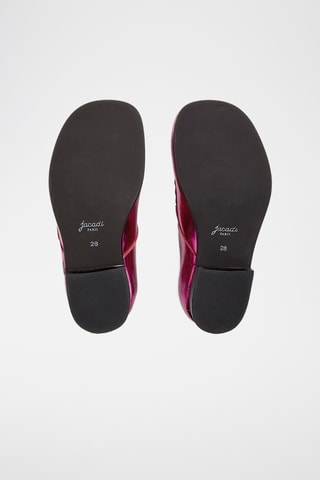 Leren Mary Janes - Fuchsia