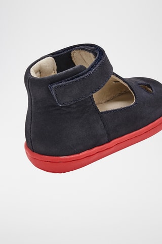 Leren Mary Janes - Marineblauw