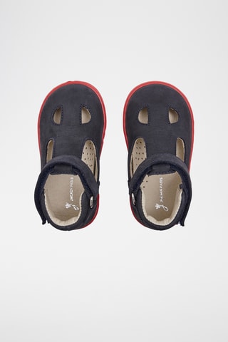 Leren Mary Janes - Marineblauw