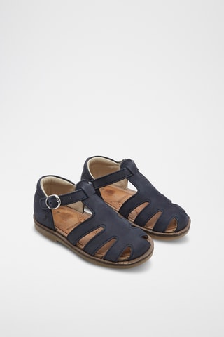 Leren Sandalen - Marineblauw