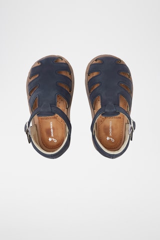 Leren Sandalen - Marineblauw