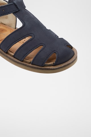 Leren Sandalen - Marineblauw