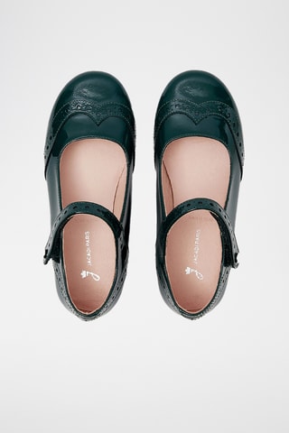 Lakleren Mary Janes - Smaragdgroen