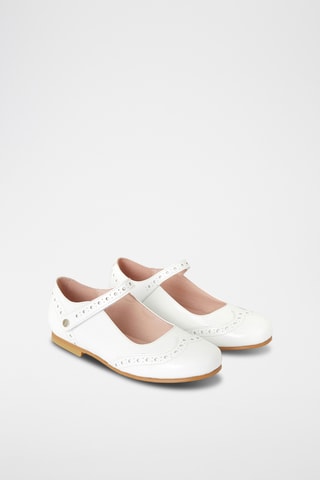 Leren Mary Janes - Wit