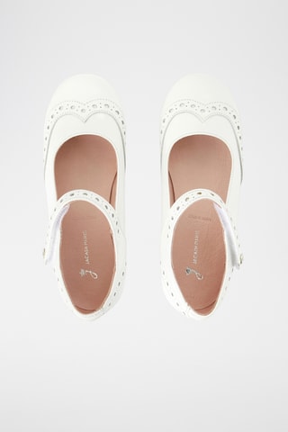 Leren Mary Janes - Wit