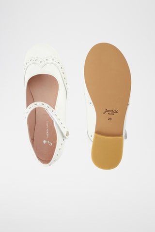 Leren Mary Janes - Wit