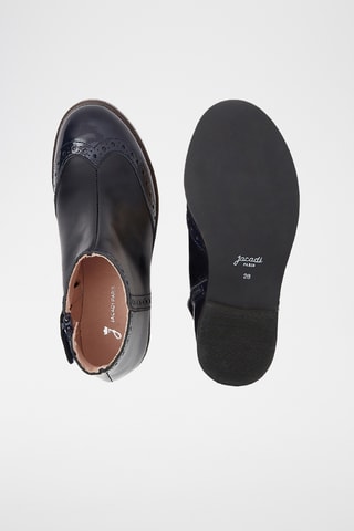 Lakleren Enkellaarzen - Zwart