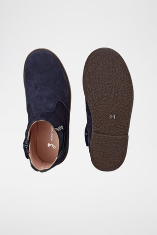 Nubuck Enkellaarzen - Marineblauw