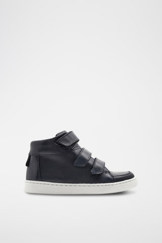 Hoge Leren Sneakers - Zwart