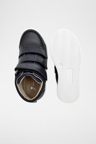 Hoge Leren Sneakers - Zwart