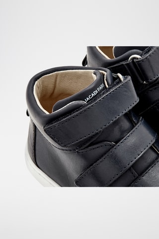 Hoge Leren Sneakers - Zwart