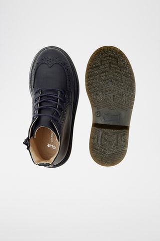 Leren Boots - Marineblauw