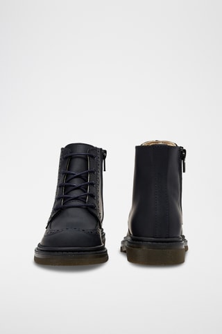 Leren Boots - Marineblauw