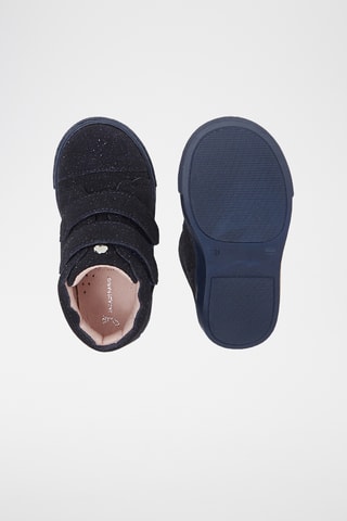 Hoge Nubuck Sneakers - Marineblauw