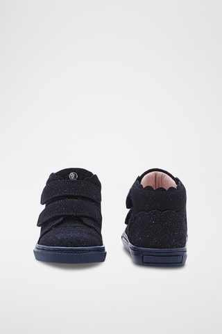 Hoge Nubuck Sneakers - Marineblauw