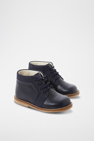 Leren Boots - Marineblauw