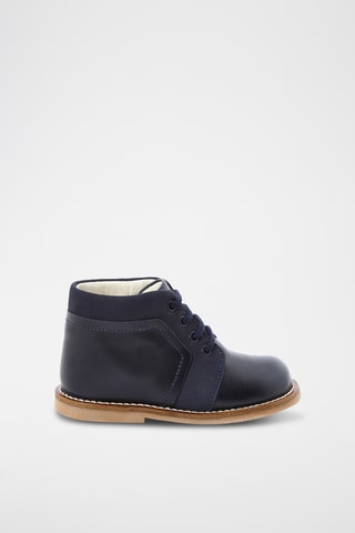 Leren Boots - Marineblauw