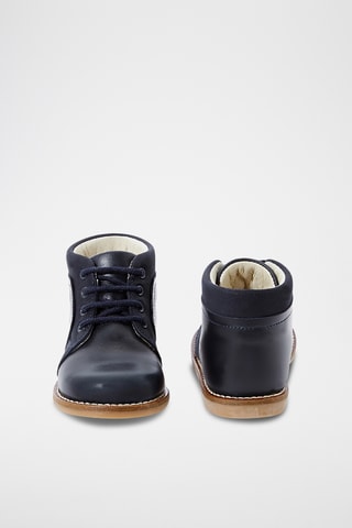 Leren Boots - Marineblauw