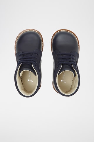 Leren Boots - Marineblauw