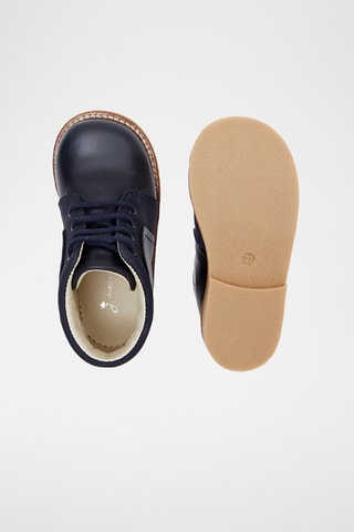 Leren Boots - Marineblauw