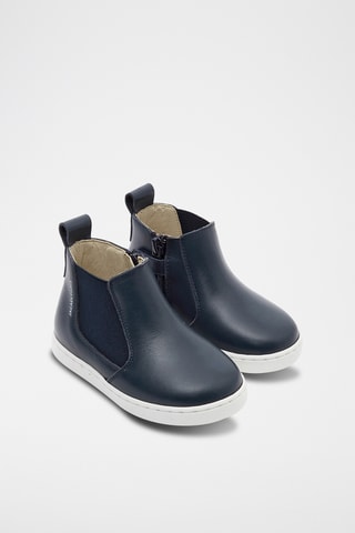 Leren Boots - Marineblauw
