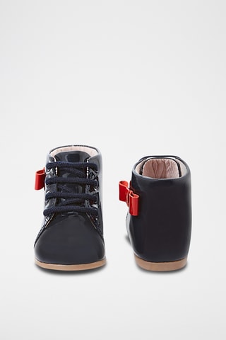 Lakleren Enkellaarzen - Zwart