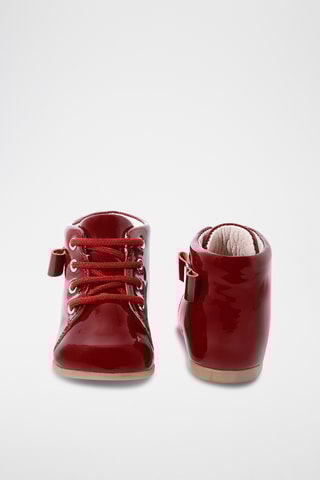 Lakleren Enkellaarzen - Rood