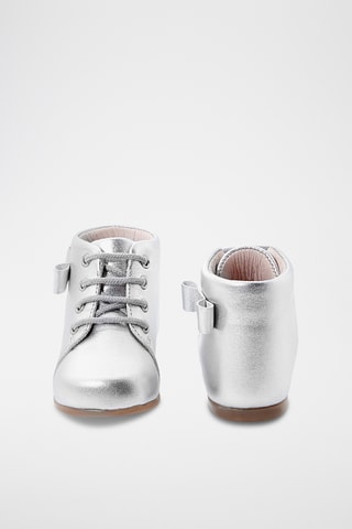 Leren Enkellaarzen - Grijs