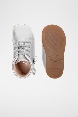 Leren Enkellaarzen - Grijs