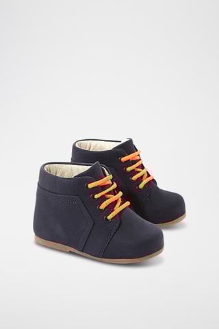 Nubuck Enkellaarzen - Marineblauw