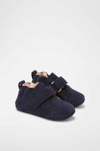 Nubuck Pantoffels - Marineblauw