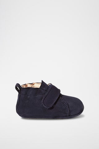 Nubuck Pantoffels - Marineblauw