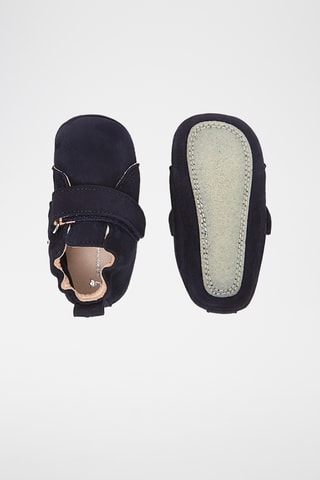 Nubuck Pantoffels - Marineblauw