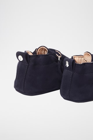 Nubuck Pantoffels - Marineblauw