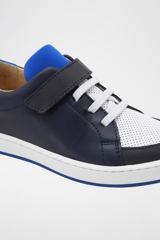 Leren Sneakers - Marineblauw