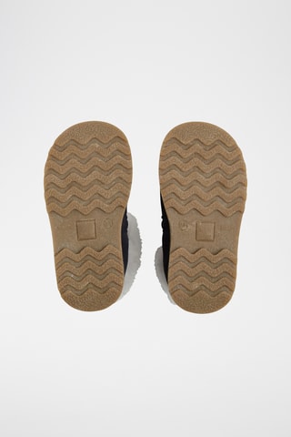 Gevoerde Splitnubuck en Leren Boots - Zwart 