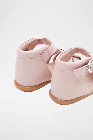 Lakleren Sandalen - Poederroze