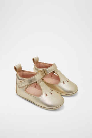 Leren Mary Janes - Goudkleurig