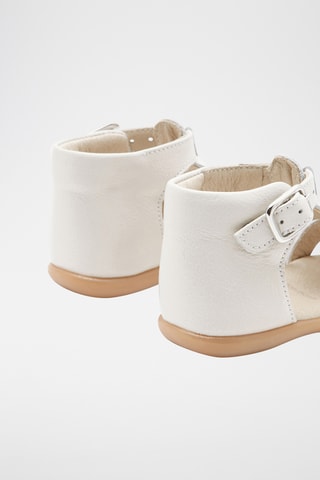 Leren Mary Janes - Wit