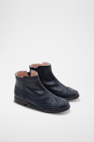 Leren Enkellaarzen - Zwart