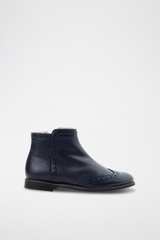 Leren Enkellaarzen - Zwart