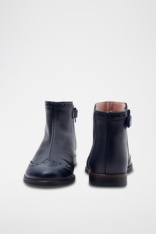 Leren Enkellaarzen - Zwart